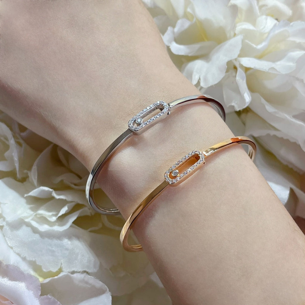 [Twinkle jewelrys]Move Uno pavé flex bangle medium