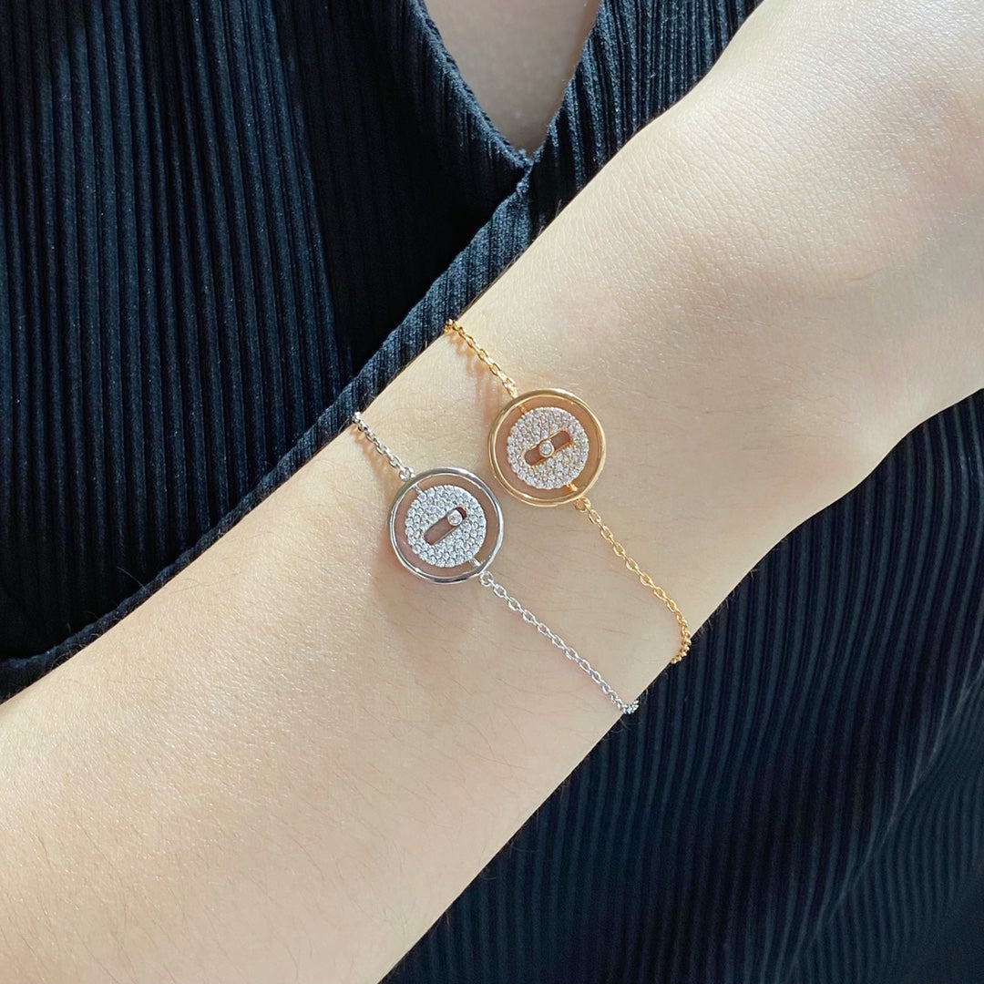 [Twinkle jewelrys]LUCKY MOVE DIAMOND PAVED BRACELET