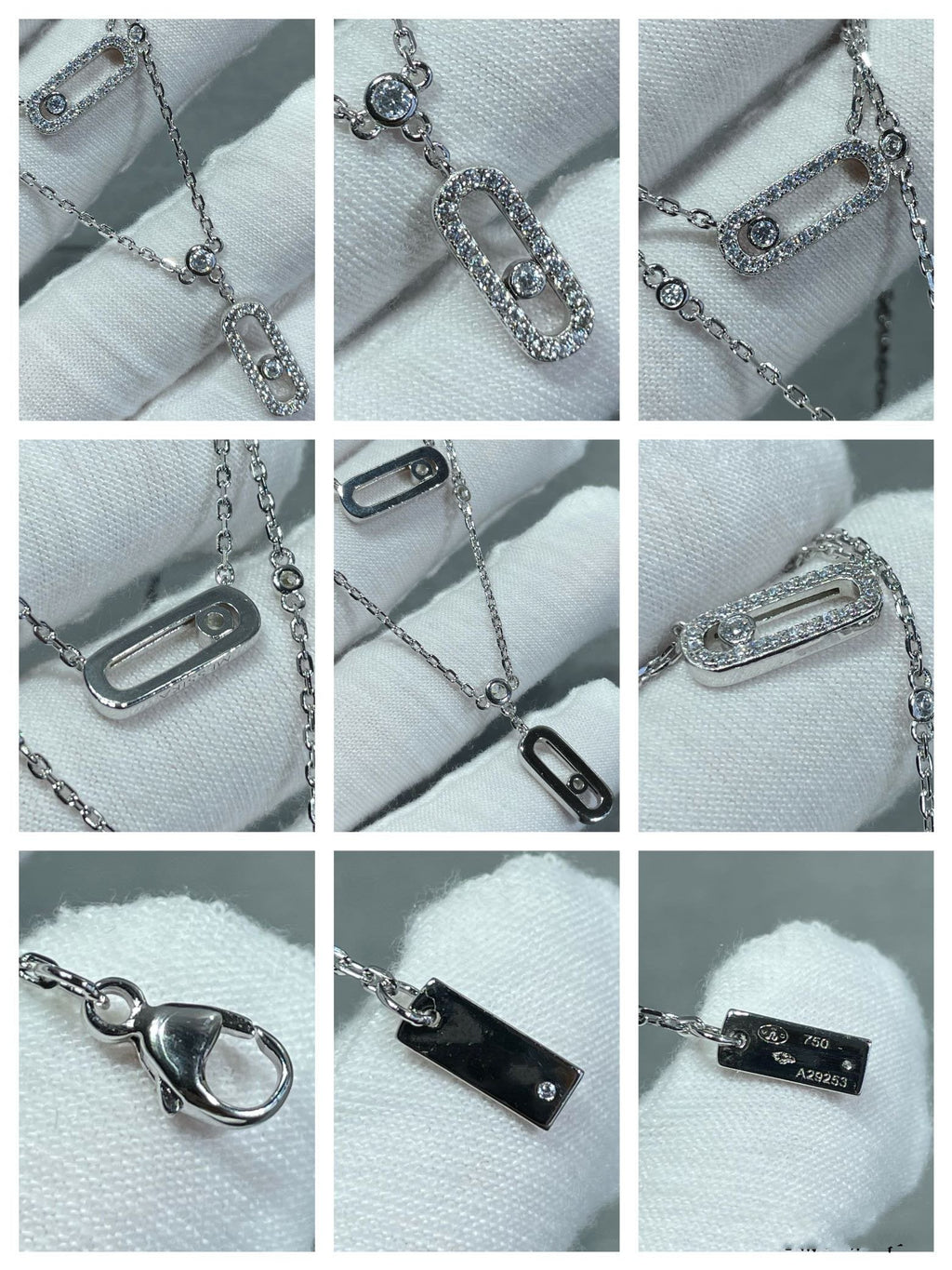[Twinkle jewelrys]MOVE 2 ROW DIAMOND NECKLACE