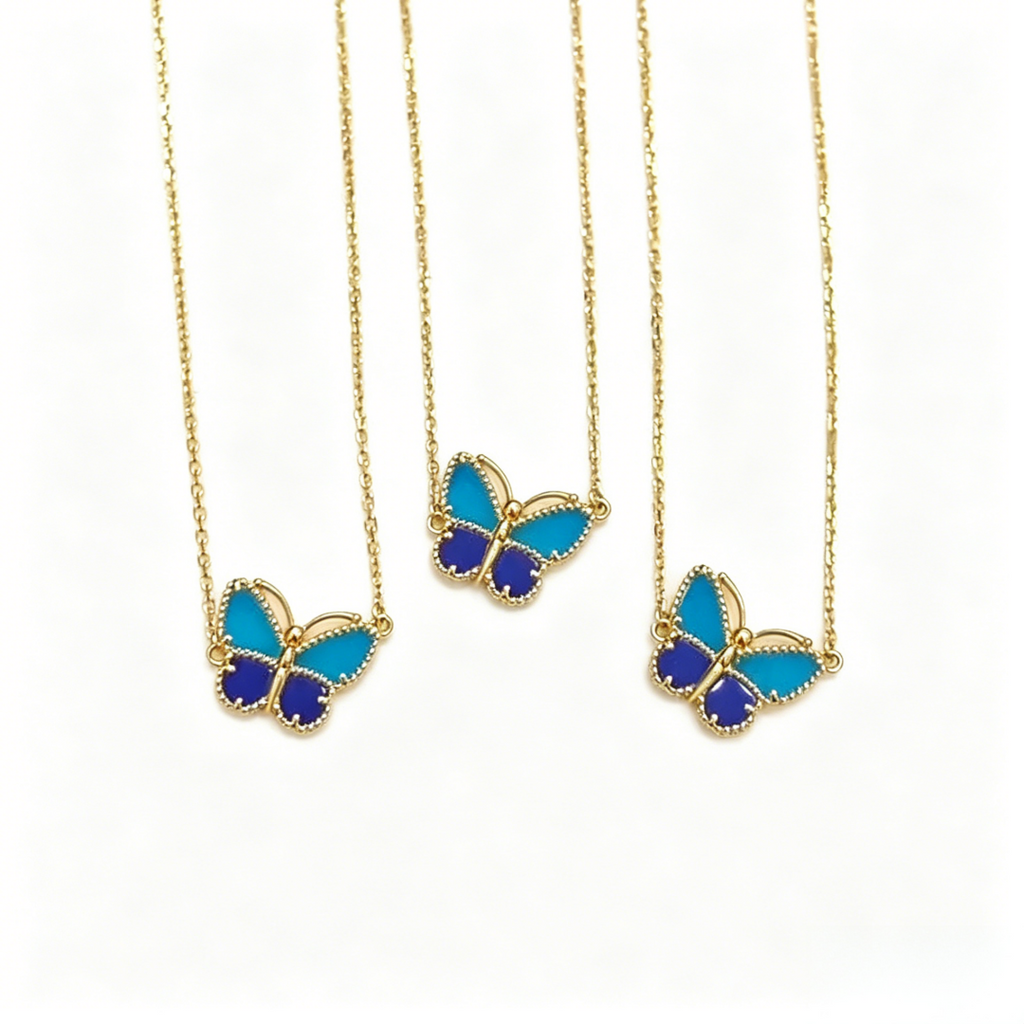 [Twinkle JURI] 2026 NEW LUCKY BUTTERFLY 1 MOTIFS NECKLACE