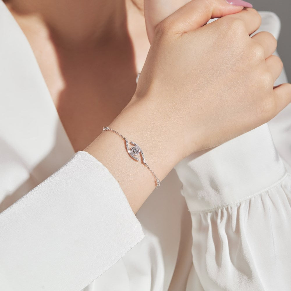 [Twinkle jewelrys]Lucky Eye Pave-Set Diamond Bracelet