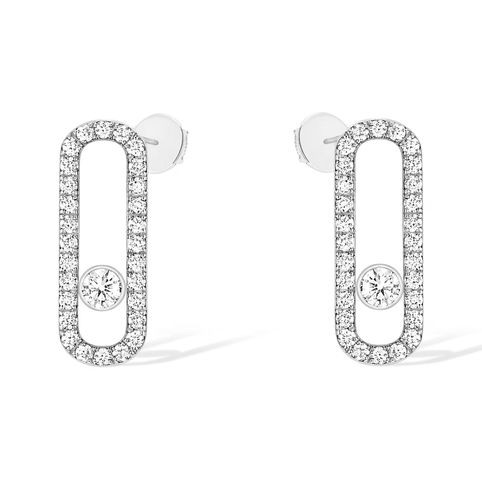 [Twinkle jewelrys]MOVE UNO STUD DIAMOND PAVED EARRINGS