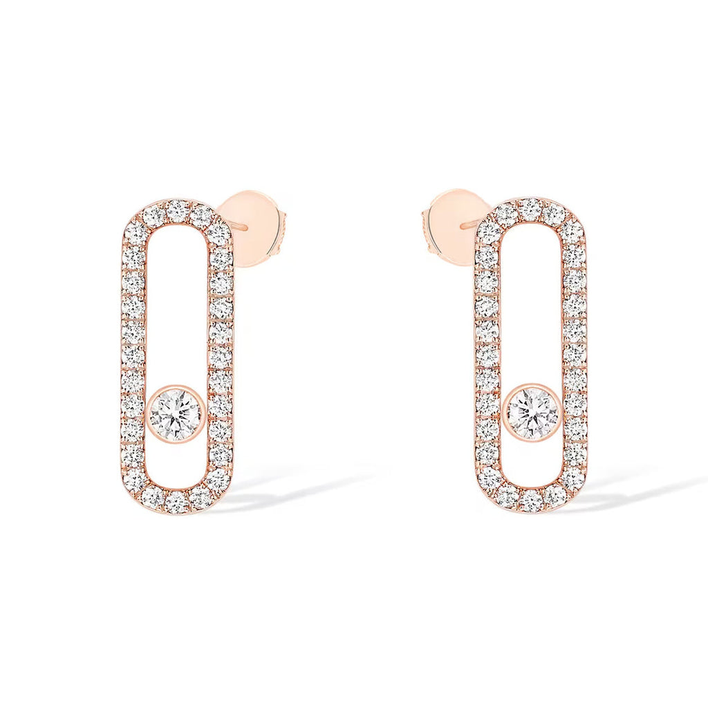 [Twinkle jewelrys]MOVE UNO STUD DIAMOND PAVED EARRINGS