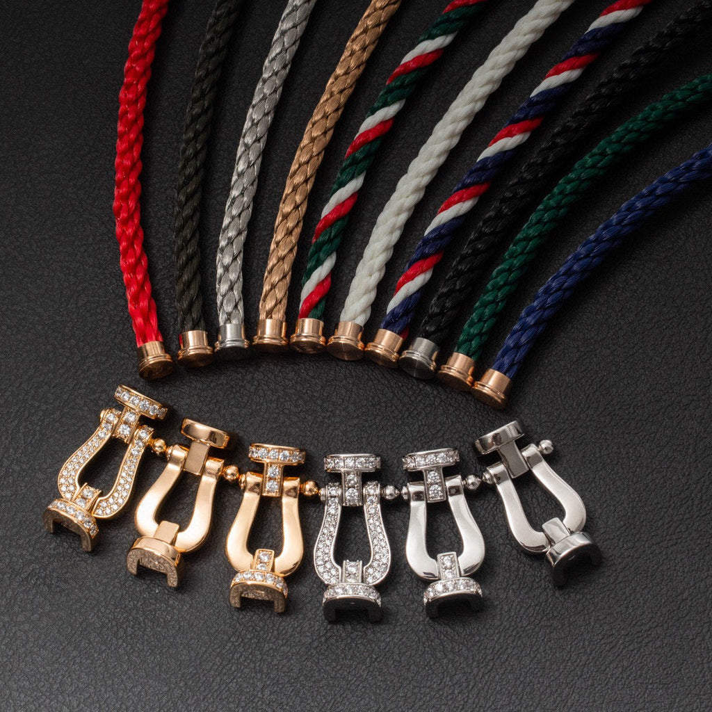 ¡®Twinkle jewelry¡¯FORCE LARGE HORSESHOE FULL DIAMOND BRACELET ROSE GOLD