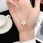 ¡®Twinkle jewelry¡¯LUCKY  WHITE MOP  PLUM BLOSSOM NECKLACE