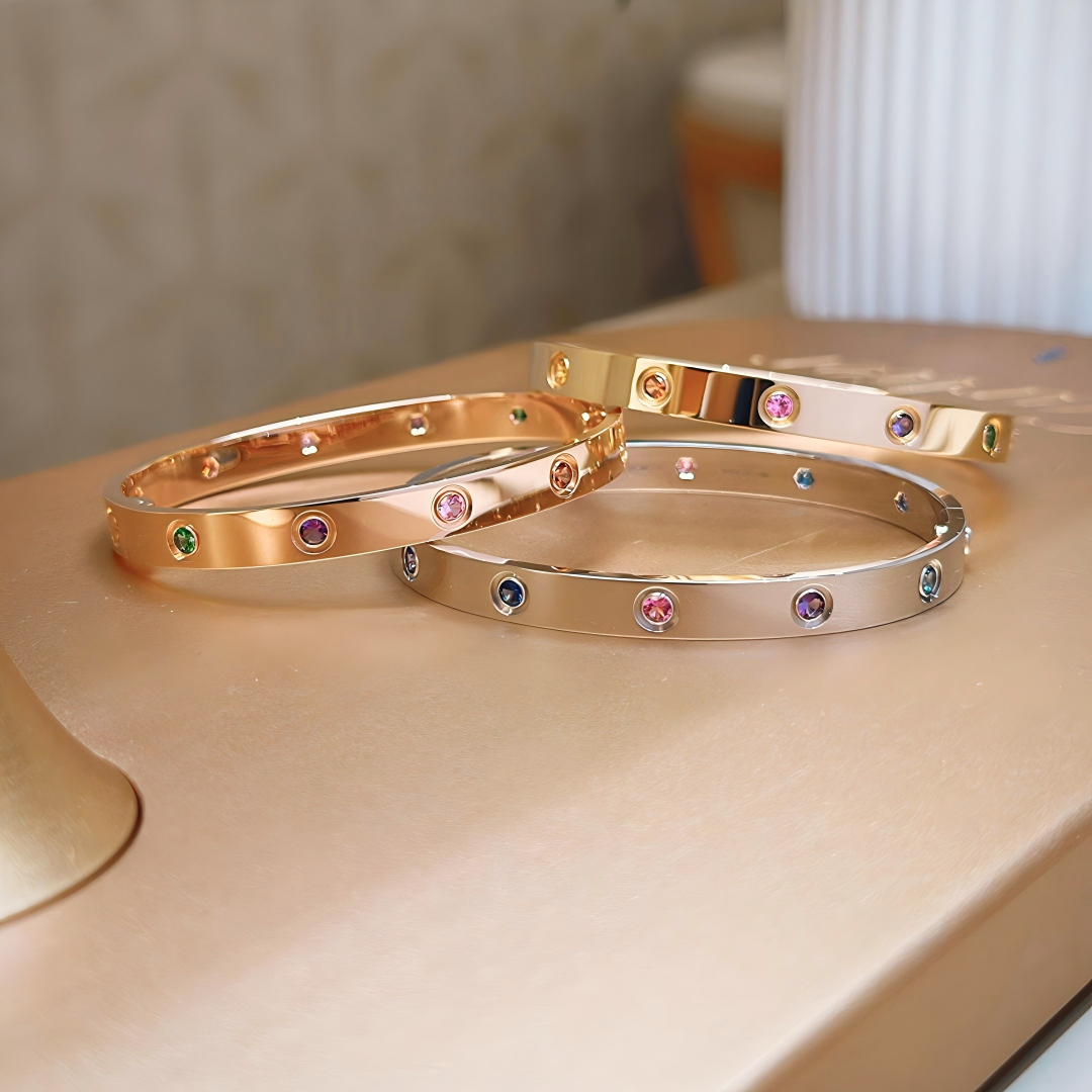 [Twinkle JURI]2026 RAINBOW LOVE BRACELET 6.1MM  10 DIAMONDS