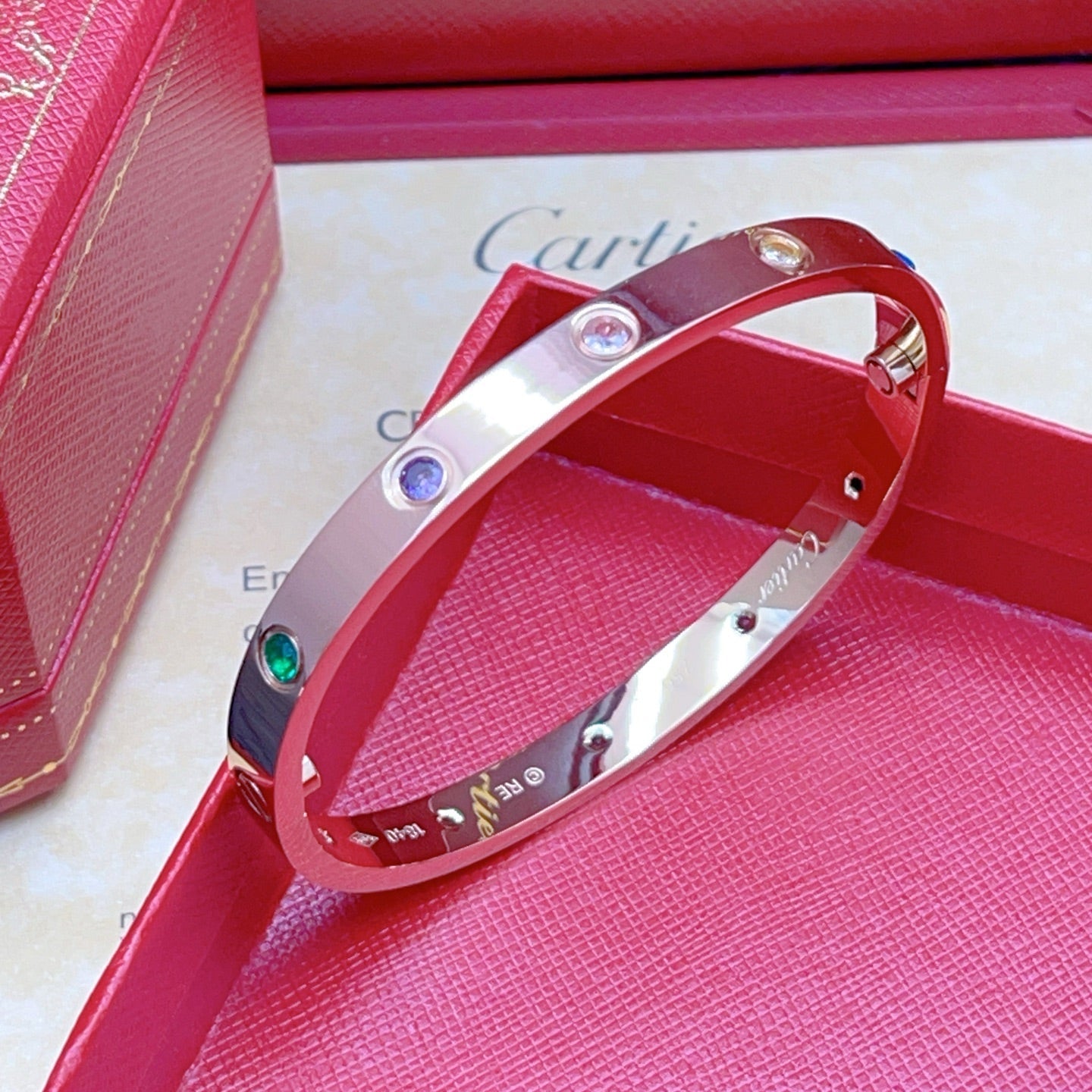 [Twinkle JURI]2026 RAINBOW LOVE BRACELET 6.1MM  10 DIAMONDS