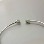 [Twinkle jewelrys]JONC FLEX MY TWIN TOI & MOI SILVER DIAMOND BRACELET