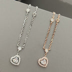 [Twinkle jewelrys]JOY HEART DIAMOND NECKLACE