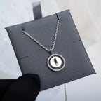 [Twinkle jewelrys]LUCKY MOVE PM NECKLACE SILVER DIAMOND