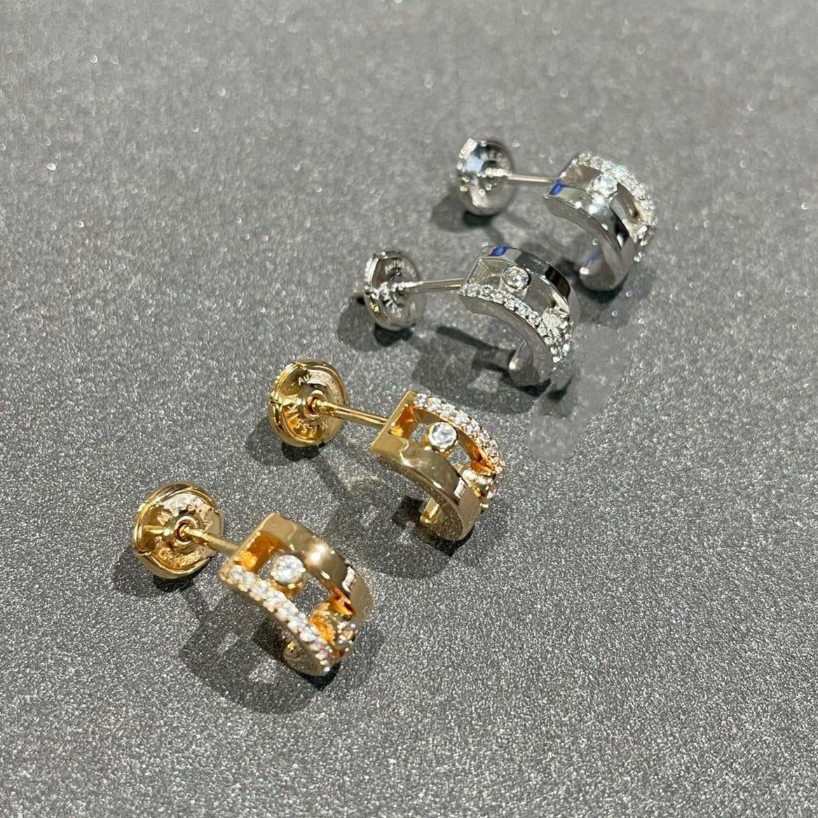 [Twinkle jewelrys]MOVE ROMANE EARRINGS DIAMOND