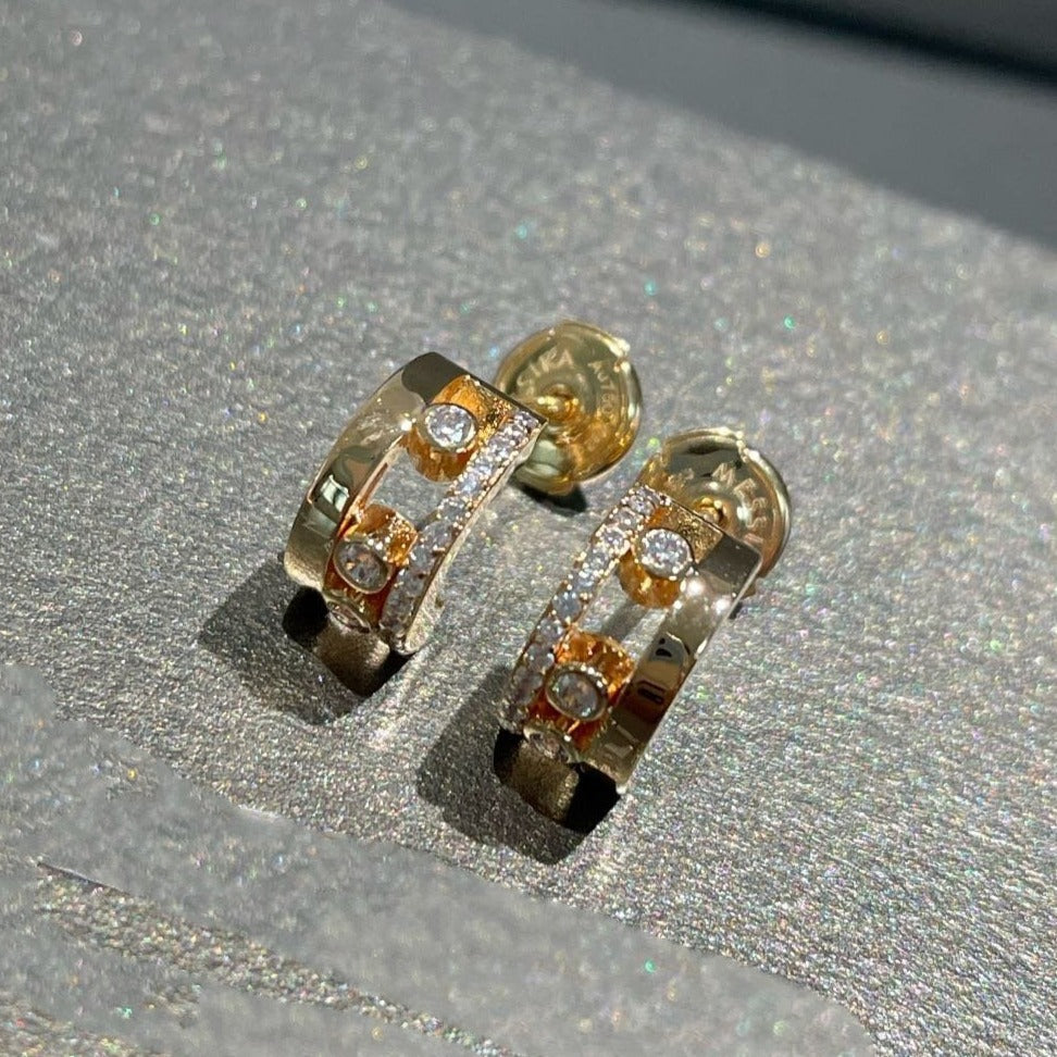 [Twinkle jewelrys]MOVE ROMANE EARRINGS DIAMOND