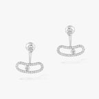 [Twinkle jewelrys]MOVE UNO SILVER DIAMOND EARRINGS