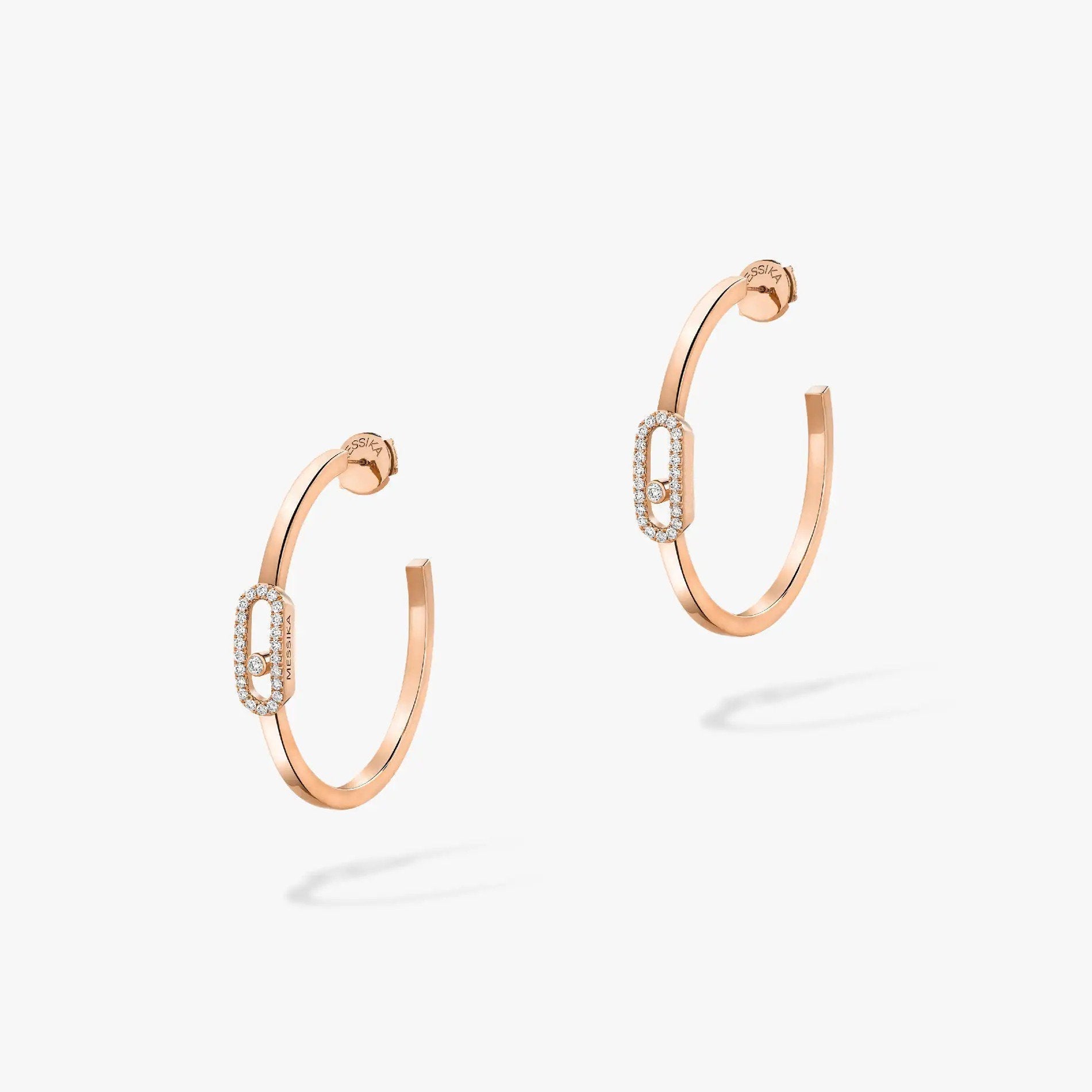 [Twinkle jewelrys]CREOLES MOVE UNO PM DIAMOND EARRINGS