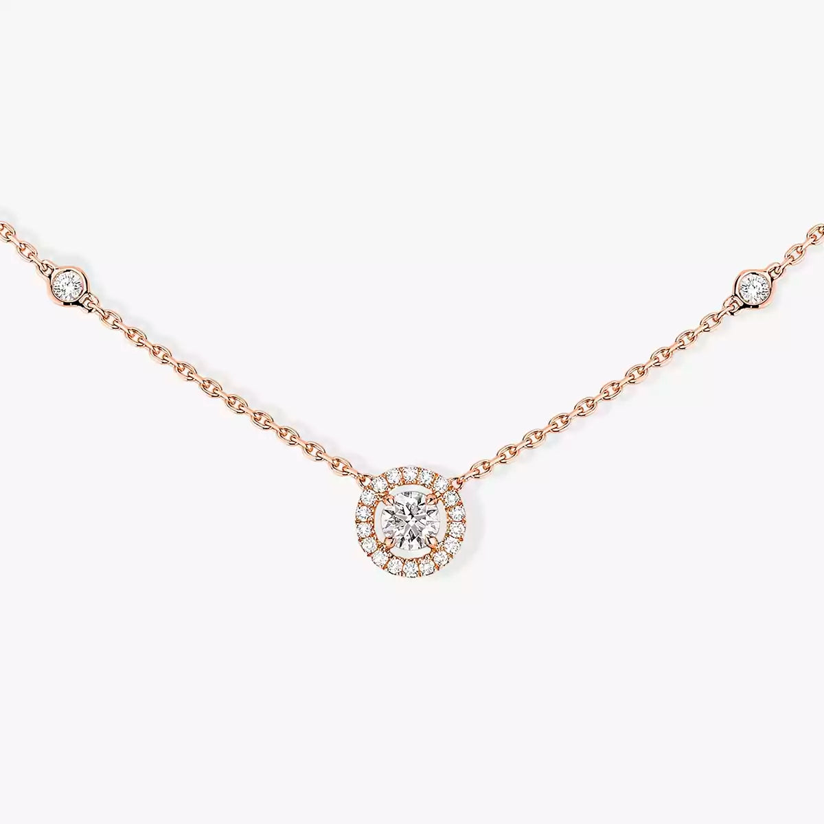 [Twinkle jewelrys]Diamond Necklace 0,20ct Brilliant Shape Joy