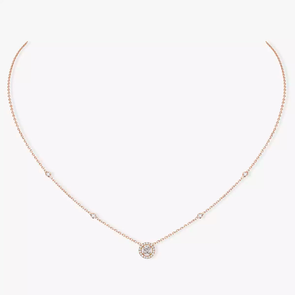 [Twinkle jewelrys]Diamond Necklace 0,20ct Brilliant Shape Joy
