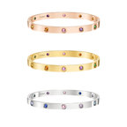 [Twinkle JURI]2026 RAINBOW LOVE BRACELET 6.1MM  10 DIAMONDS