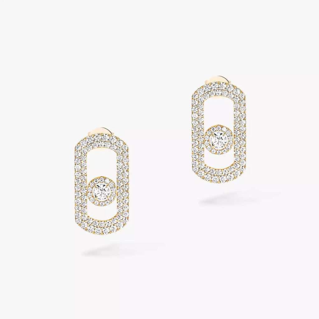 [Twinkle jewelrys]So Move Pave_-Set Diamond Earrings in Silver
