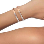 [Twinkle jewelrys]Move Noa Rose Gold Pavé Diamond Bangle Bracelet