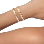 [Twinkle jewelrys]Move Noa Rose Gold Pavé Diamond Bangle Bracelet