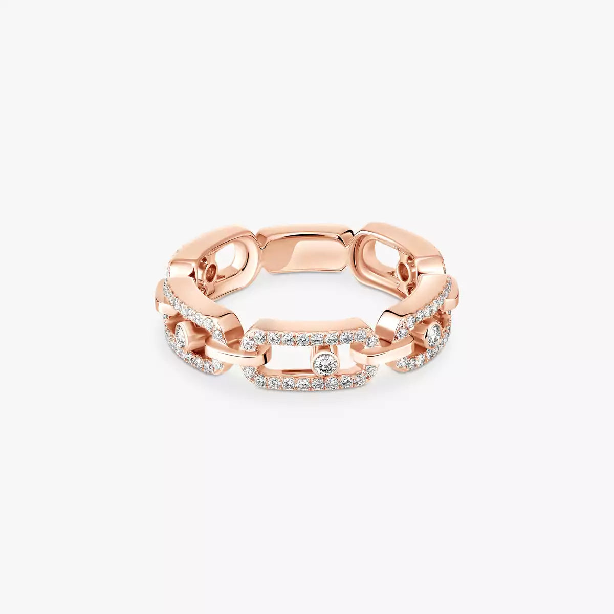 [Twinkle jewelrys]Move Link Pave_-Set Diamond Ring in Gold