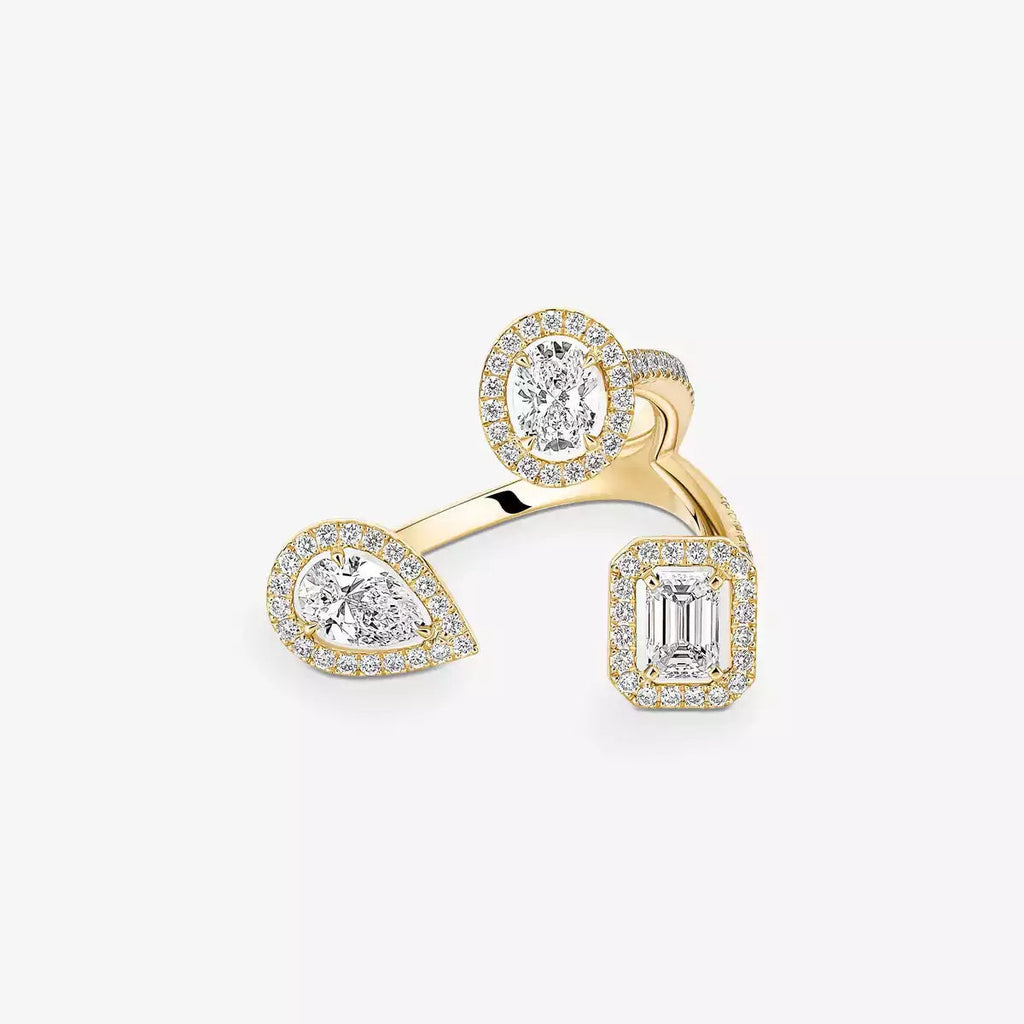 [[Twinkle jewelrys] Diamond Ring 0,25ct My Twin Trilogy