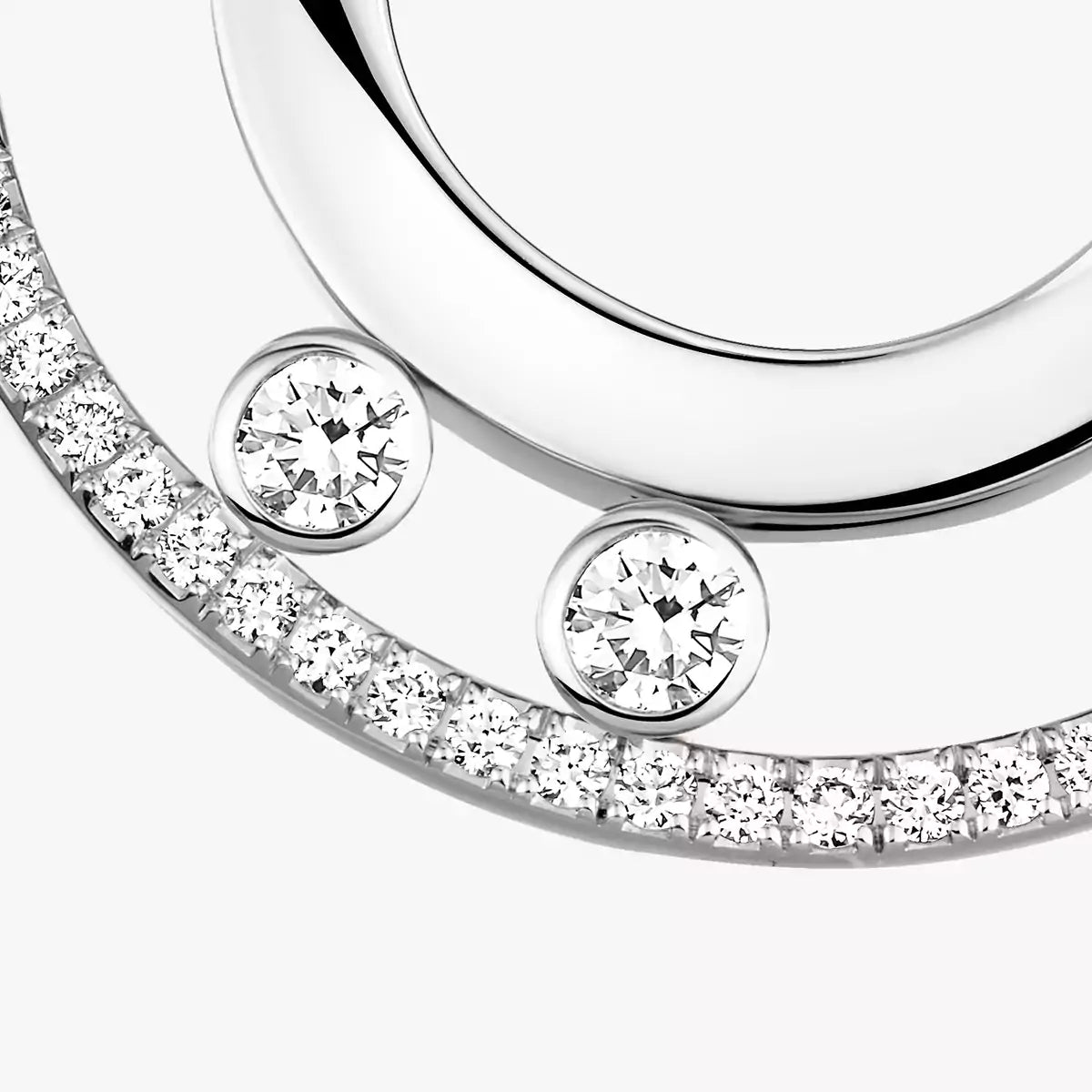 [Twinkle jewelrys]Move Romane Small Diamond Hoop Earrings