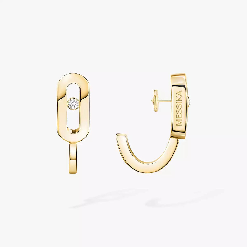 [Twinkle jewelrys]Diamond Mini Hoop Earrings Move Classique