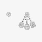 [Twinkle jewelrys] My Twin Trio  Diamond Earrings