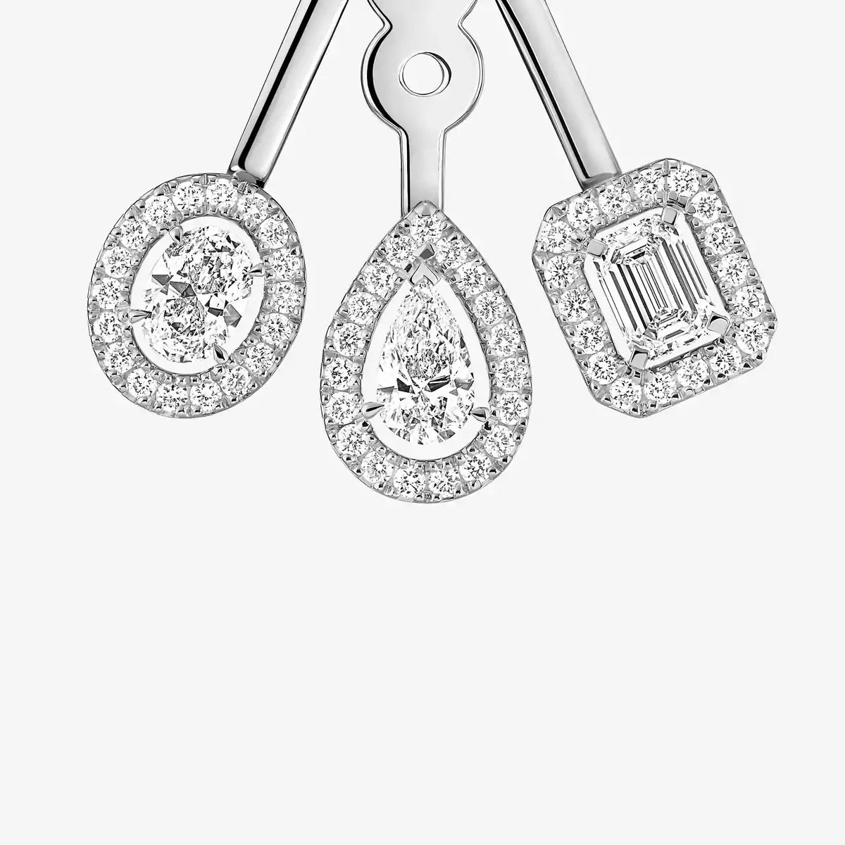 [Twinkle jewelrys] My Twin Trio  Diamond Earrings