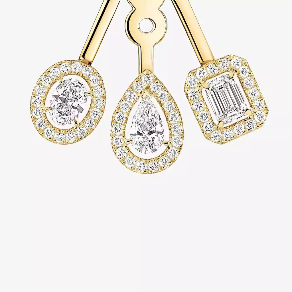 [Twinkle jewelrys] My Twin Trio  Diamond Earrings