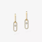 [Twinkle jewelrys]Move Link Diamond Earrings