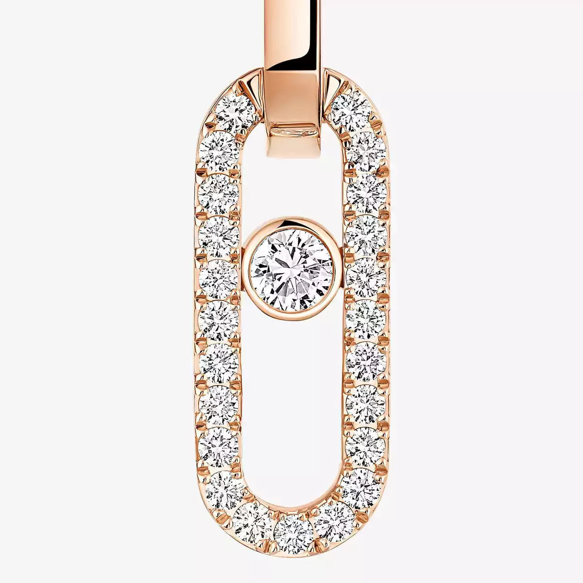 [Twinkle jewelrys]Move Link Diamond Earrings