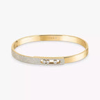 [Twinkle jewelrys]Move Noa Rose Gold Pavé Diamond Bangle Bracelet