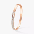 [Twinkle jewelrys]Move Noa Rose Gold Pavé Diamond Bangle Bracelet