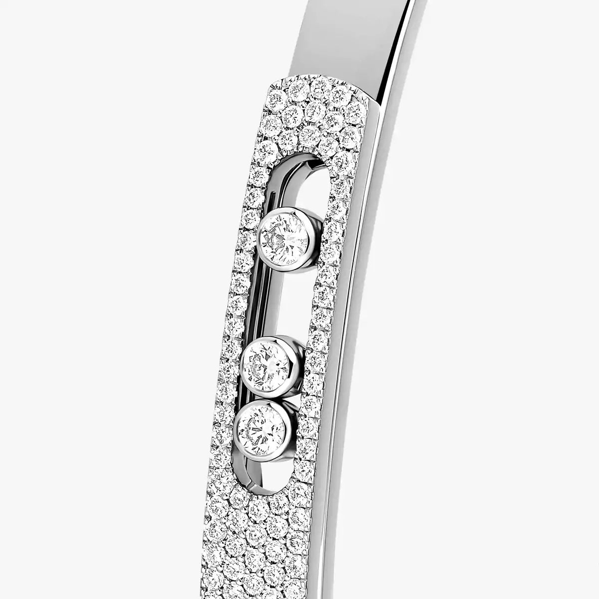 [Twinkle jewelrys]Move Noa Rose Gold Pavé Diamond Bangle Bracelet