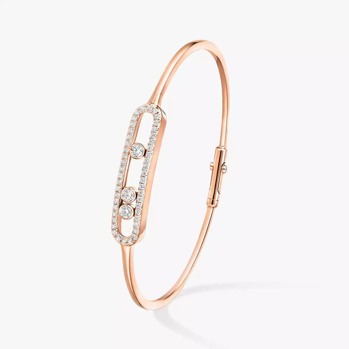 [Twinkle jewelrys]Move Pavé Diamond Bangle Bracelet M
