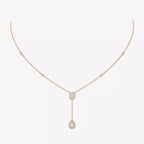 [Twinkle jewelrys]Gold Diamond Tie Necklace