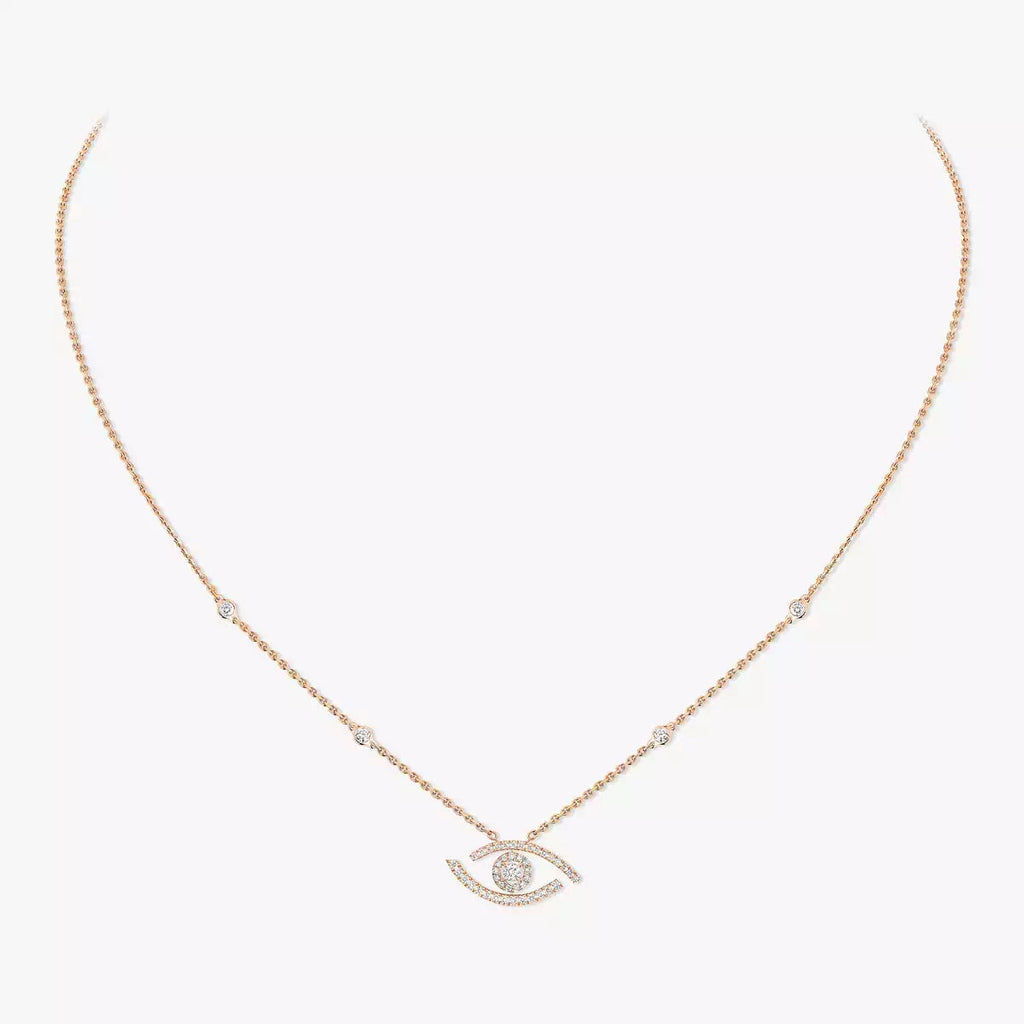 [Twinkle jewelrys]Pave_ Diamond Necklace Lucky Eye