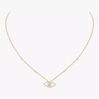 [Twinkle jewelrys]Pave_ Diamond Necklace Lucky Eye