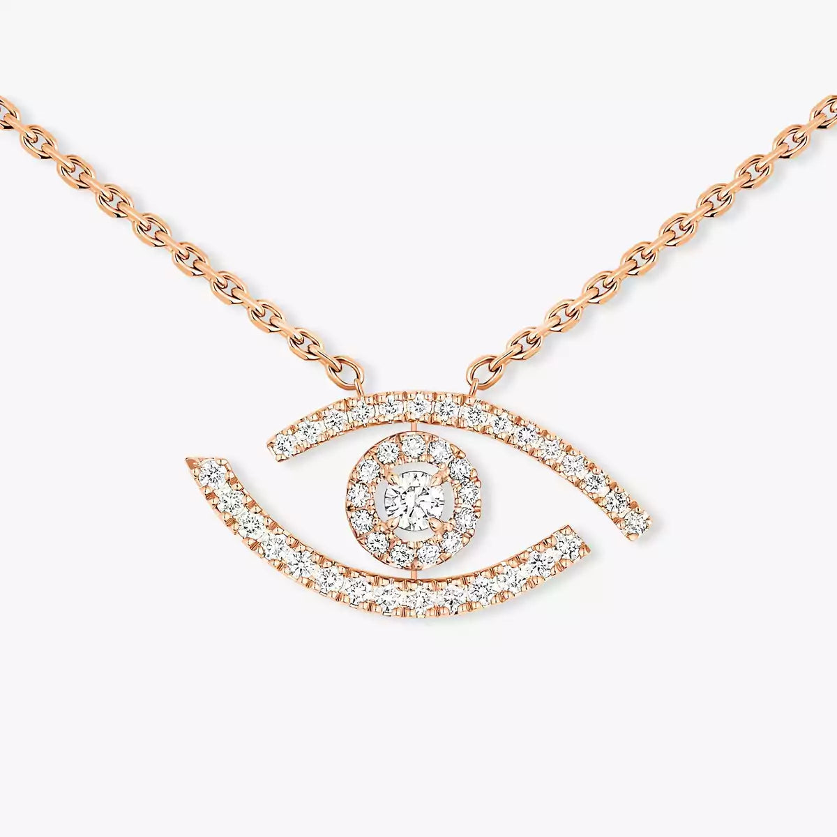[Twinkle jewelrys]Pave_ Diamond Necklace Lucky Eye
