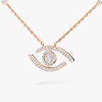 [Twinkle jewelrys]Pave_ Diamond Necklace Lucky Eye