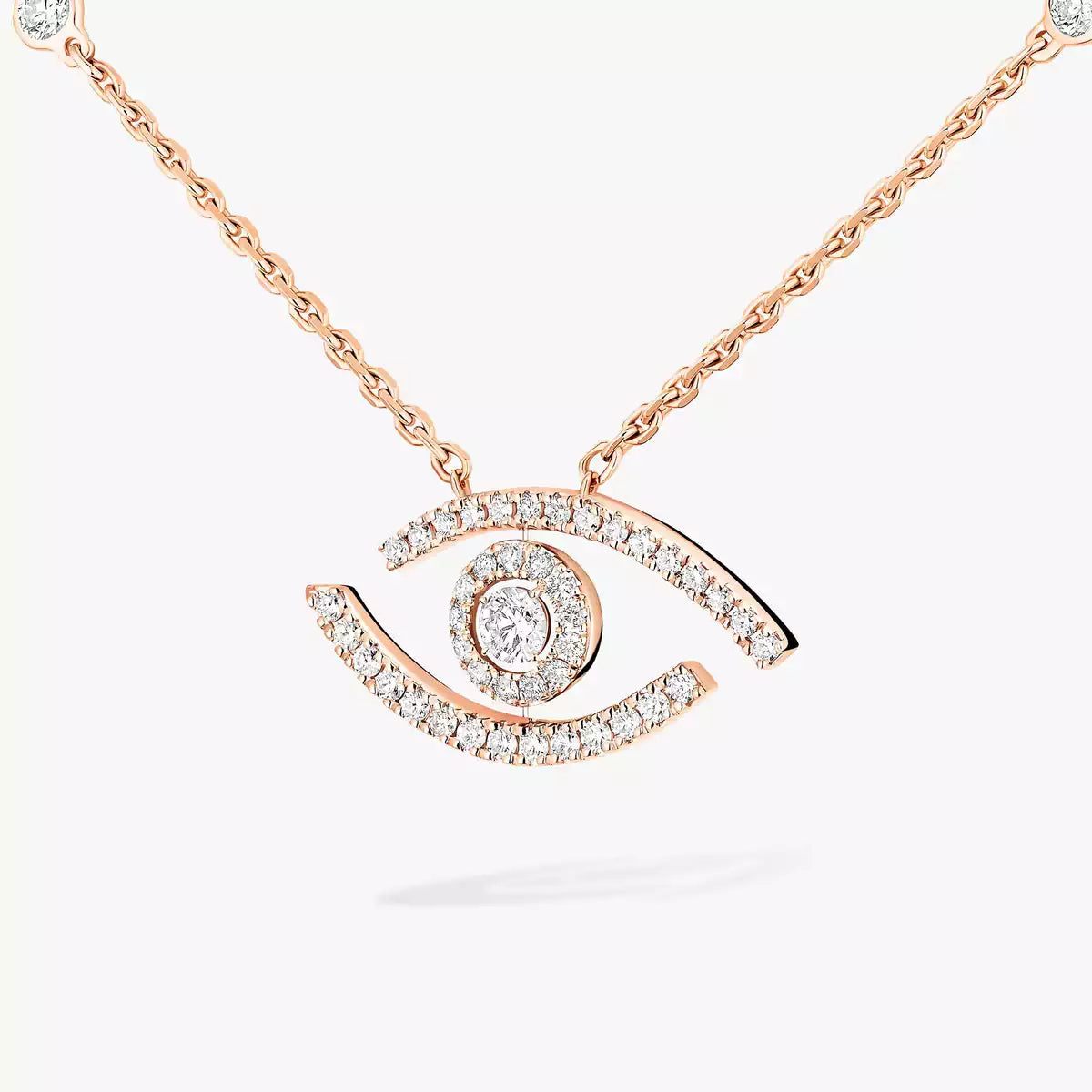 [Twinkle jewelrys]Pave_ Diamond Necklace Lucky Eye