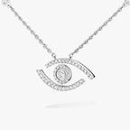 [Twinkle jewelrys]Pave_ Diamond Necklace Lucky Eye