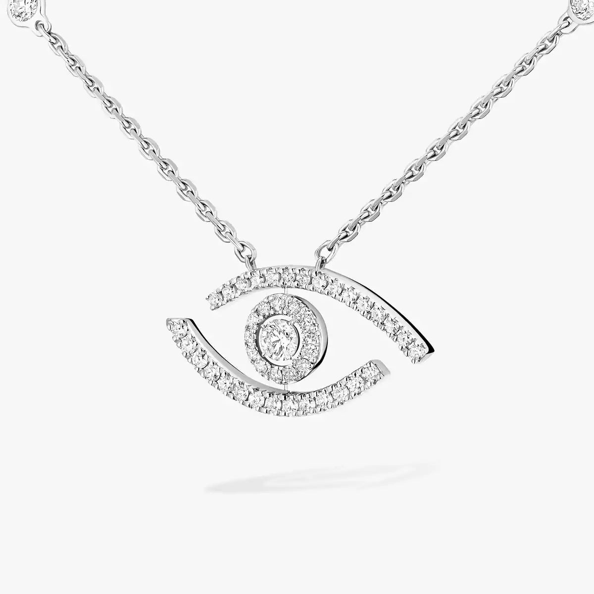 [Twinkle jewelrys]Pave_ Diamond Necklace Lucky Eye