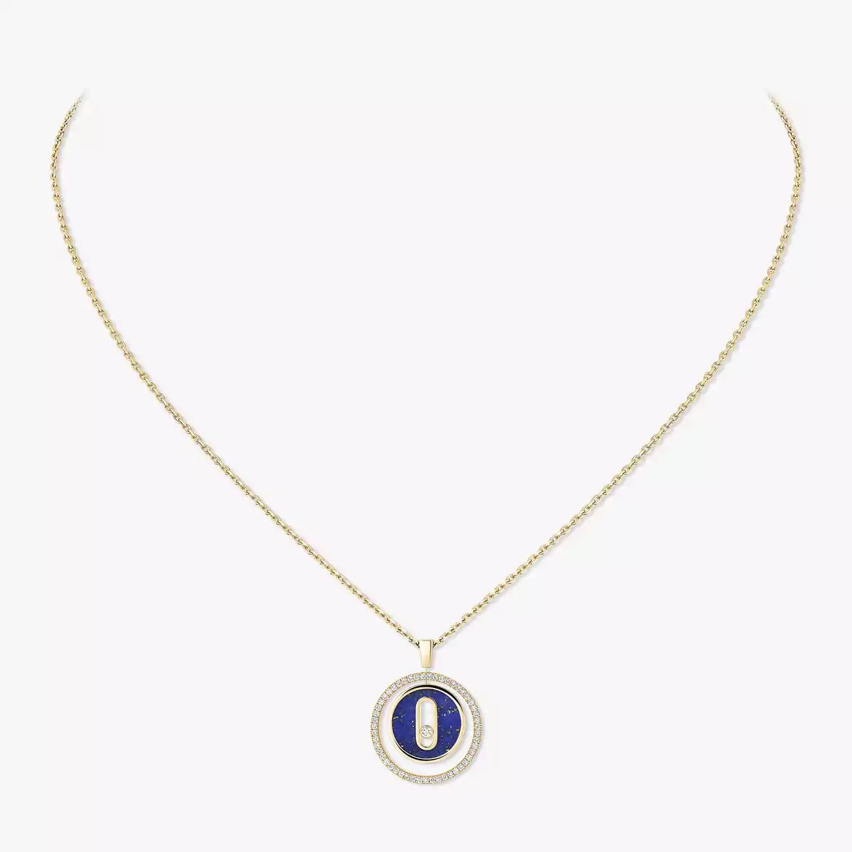 [Twinkle jewelrys]Lucky Move Diamond Necklace in Rose Gold and White Mother-of-Pearl