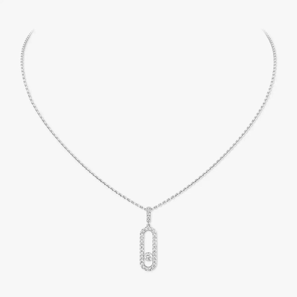 [Twinkle jewelrys]Move Uno Diamond Necklace in Rose Gold