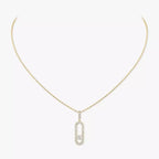 [Twinkle jewelrys]Move Uno Diamond Necklace in Rose Gold
