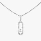 [Twinkle jewelrys]Move Uno Diamond Necklace in Rose Gold