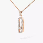 [Twinkle jewelrys]Move Uno Diamond Necklace in Rose Gold
